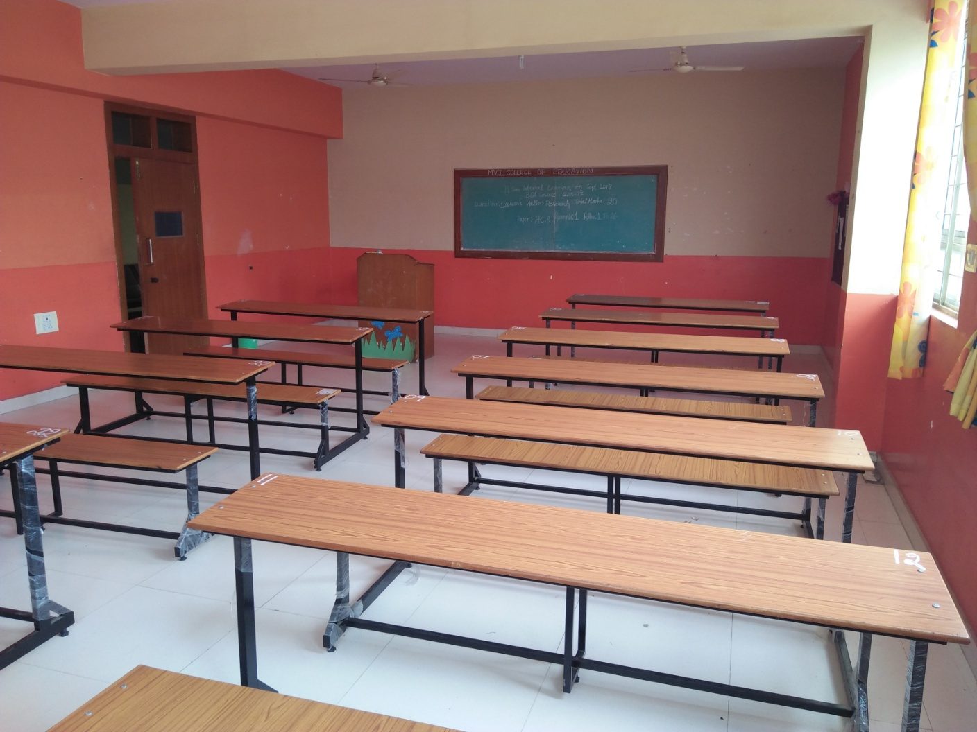 B.Ed Classroom — Examination Hall